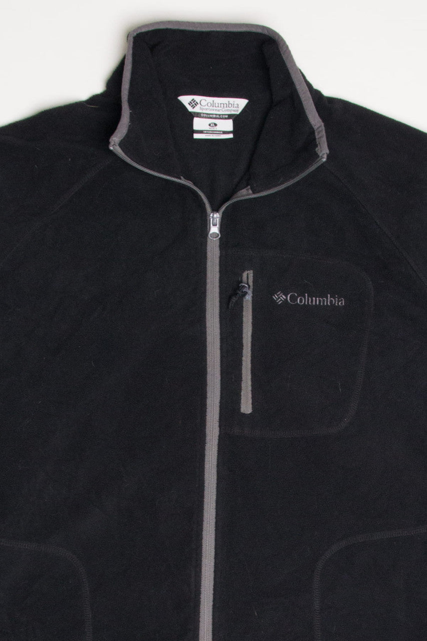 Black Columbia Fleece Zip Up Jacket 2