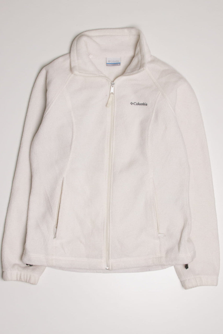 White Columbia Fleece Zip Up Jacket – Ragstock
