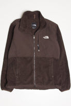 Brown The North Face Fleece Zip Up Jacket