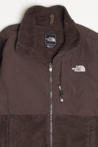 Brown The North Face Fleece Zip Up Jacket