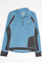 Dusty Blue North Face Lightweight Fleece Zip Up Jacket