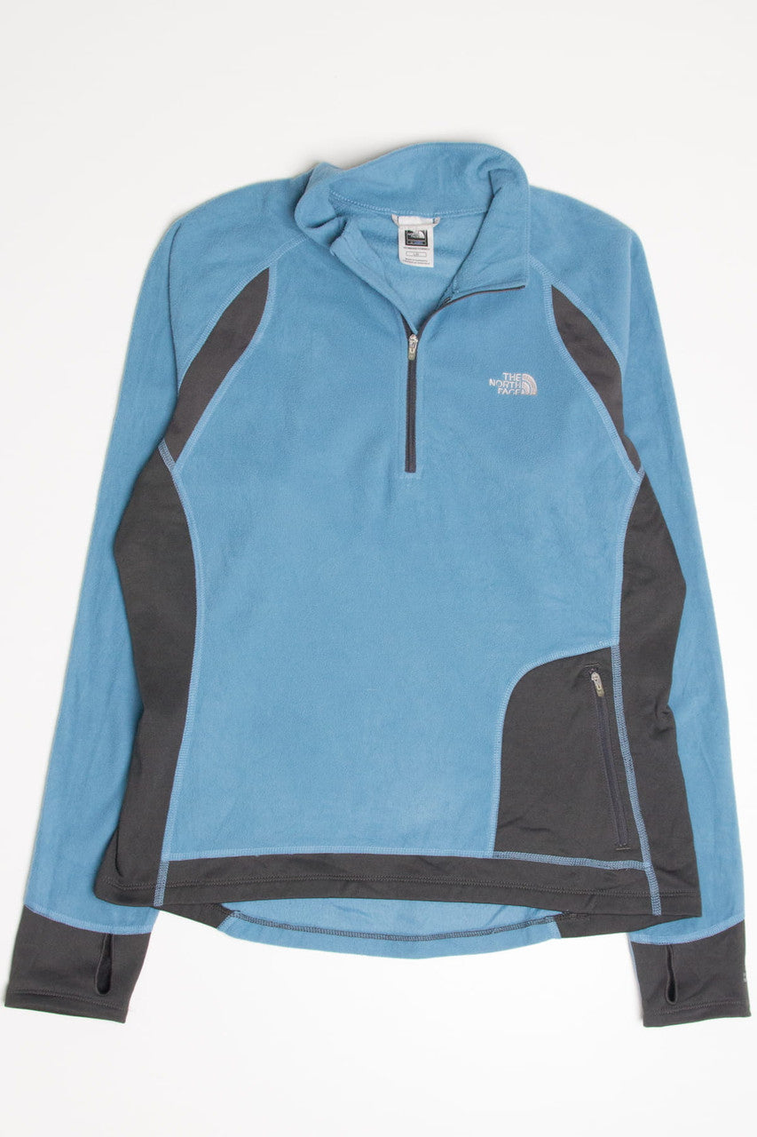 Dusty Blue North Face Lightweight Fleece Zip Up Jacket