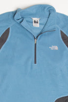 Dusty Blue North Face Lightweight Fleece Zip Up Jacket
