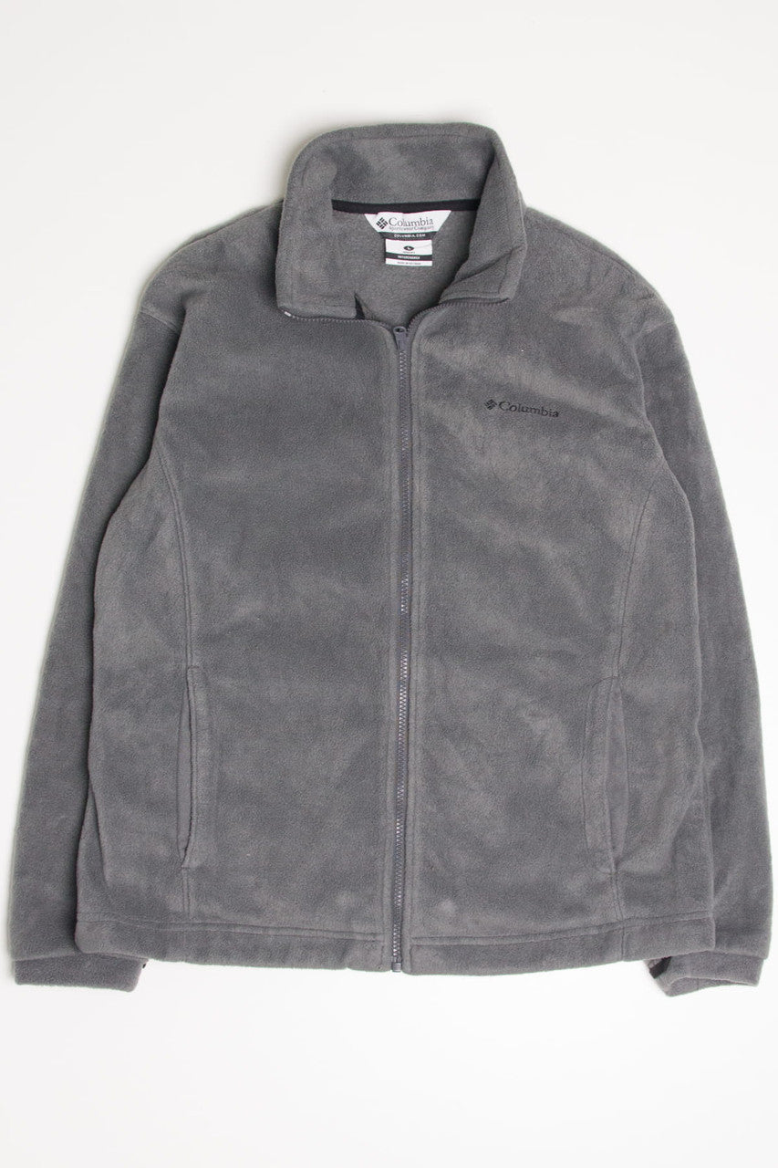 Grey Columbia Fleece Zip Up Jacket