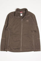 Brown North Face Fleece Zip Up Jacket