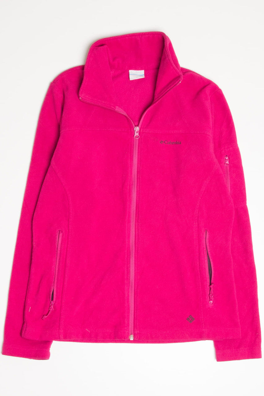 Fuchsia Columbia Fleece Zip Up Jacket