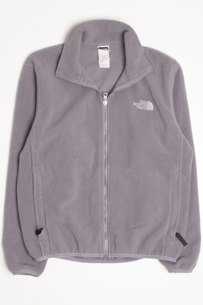 Grey North Face Fleece Zip Up Jacket 1