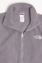Grey North Face Fleece Zip Up Jacket 1