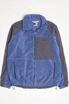 Blue & Black Columbia Fleece Zip Up Jacket