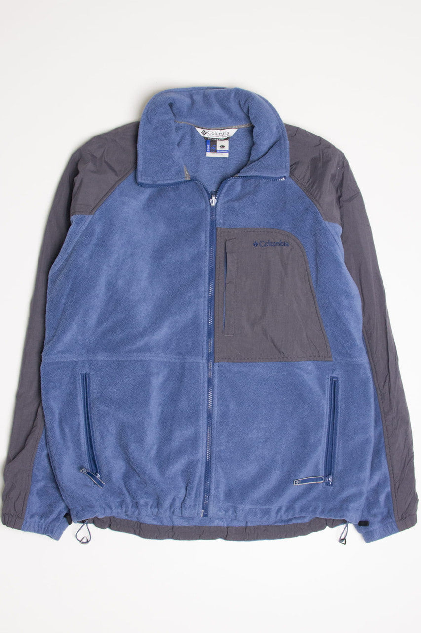 Blue & Black Columbia Fleece Zip Up Jacket
