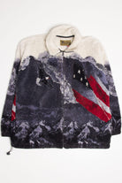 American Bald Eagle USA Fuzzy Jacket