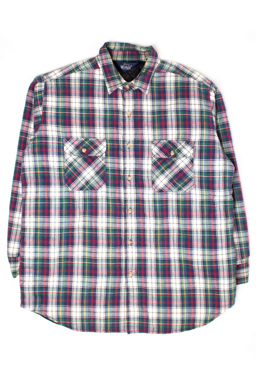 Vintage Woolrich Plaid Quilted Shacket (1980s)
