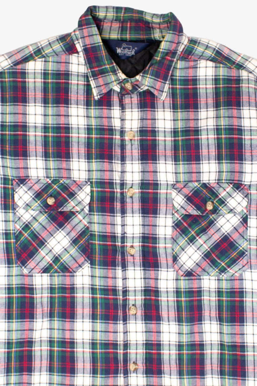 Vintage Woolrich Plaid Quilted Shacket (1980s)