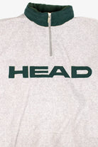 Vintage Head Pullover Fleece Quarter Zip Jacket (1990s)