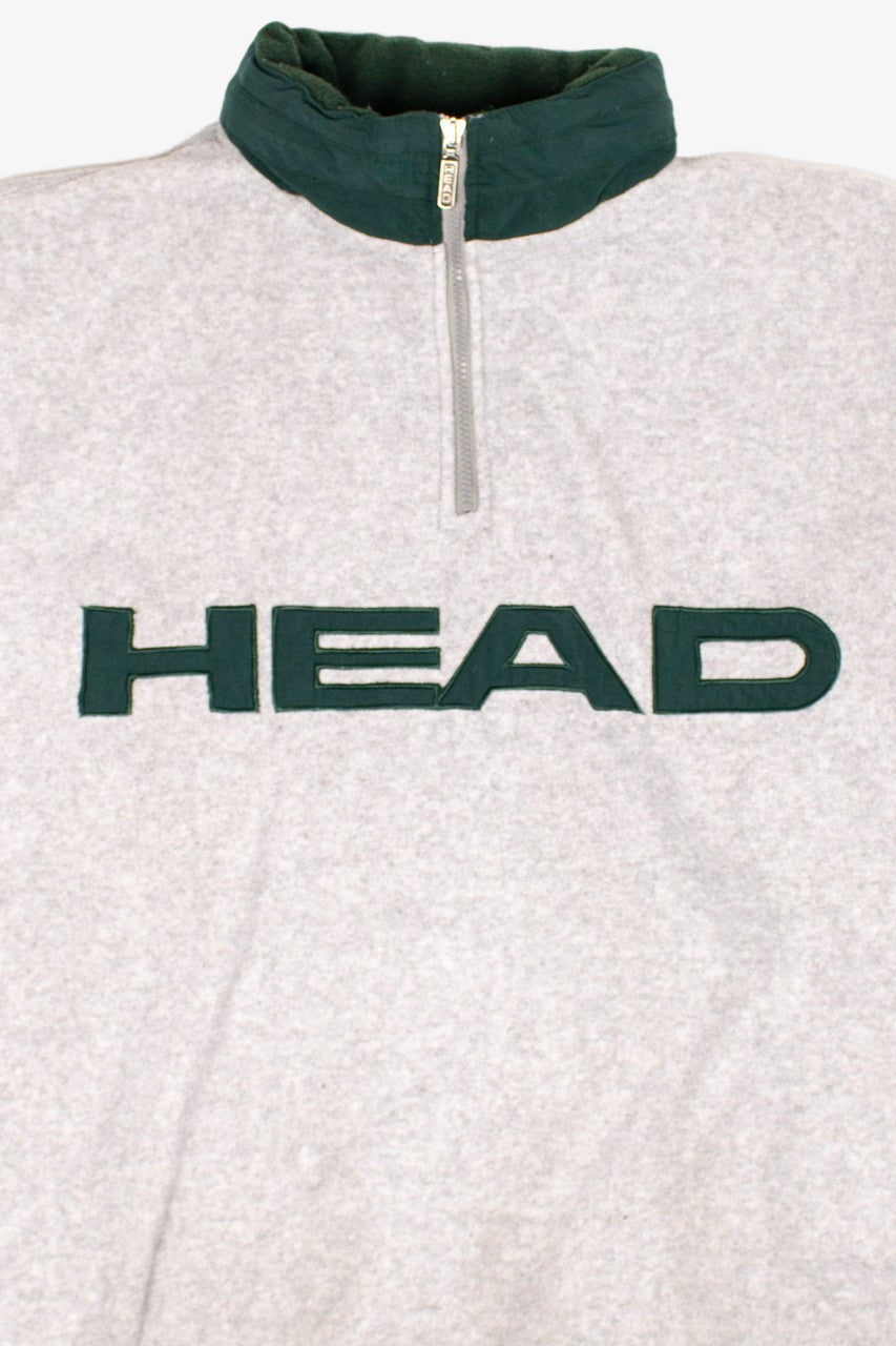 Vintage Head Pullover Fleece Quarter Zip Jacket (1990s)