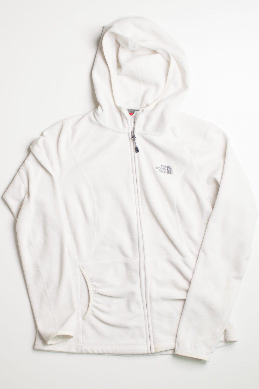 Hooded White North Face Lightweight Jacket