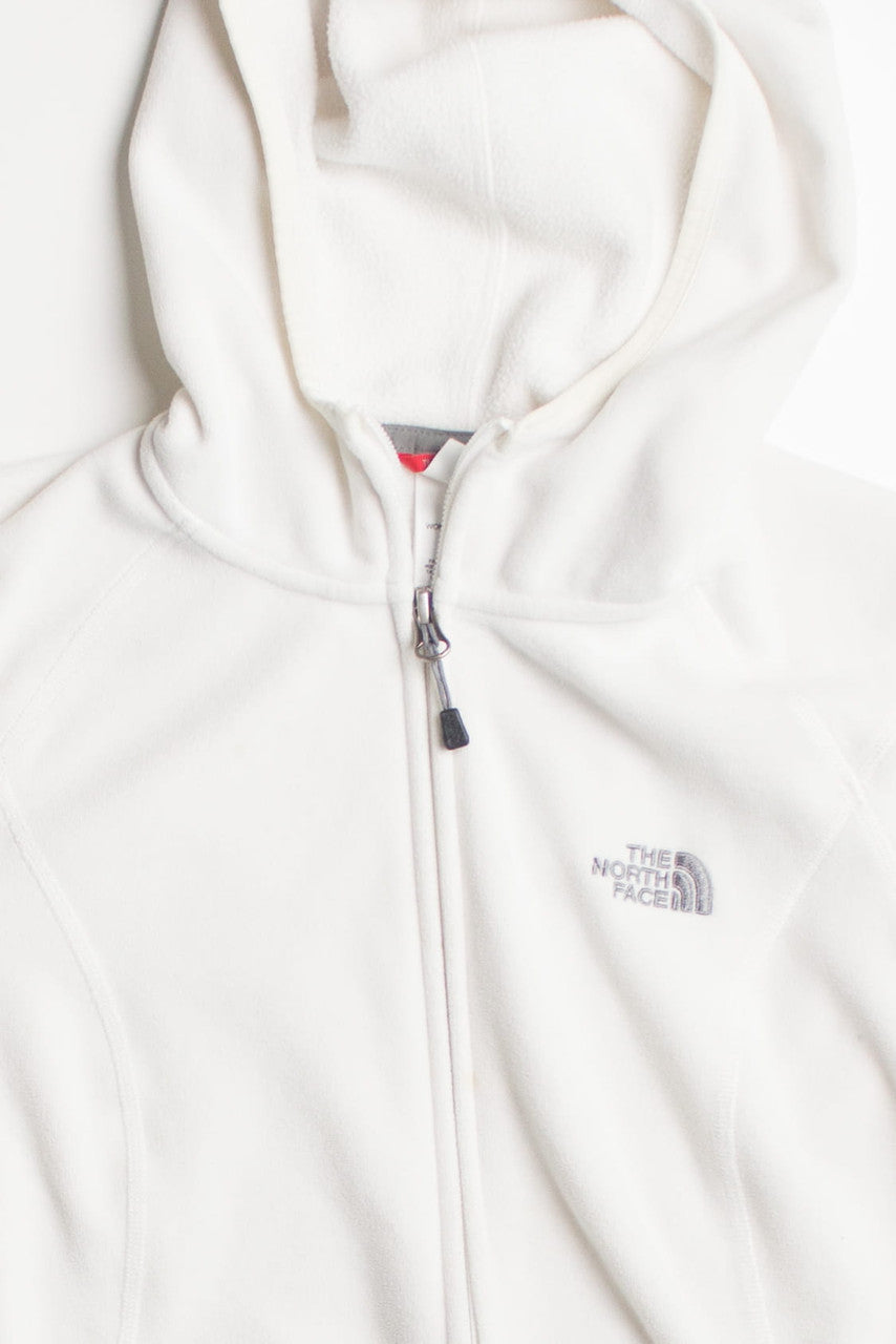 Hooded White North Face Lightweight Jacket
