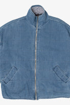 Vintage Blue Excuse Quilted Denim Jacket (1990s)
