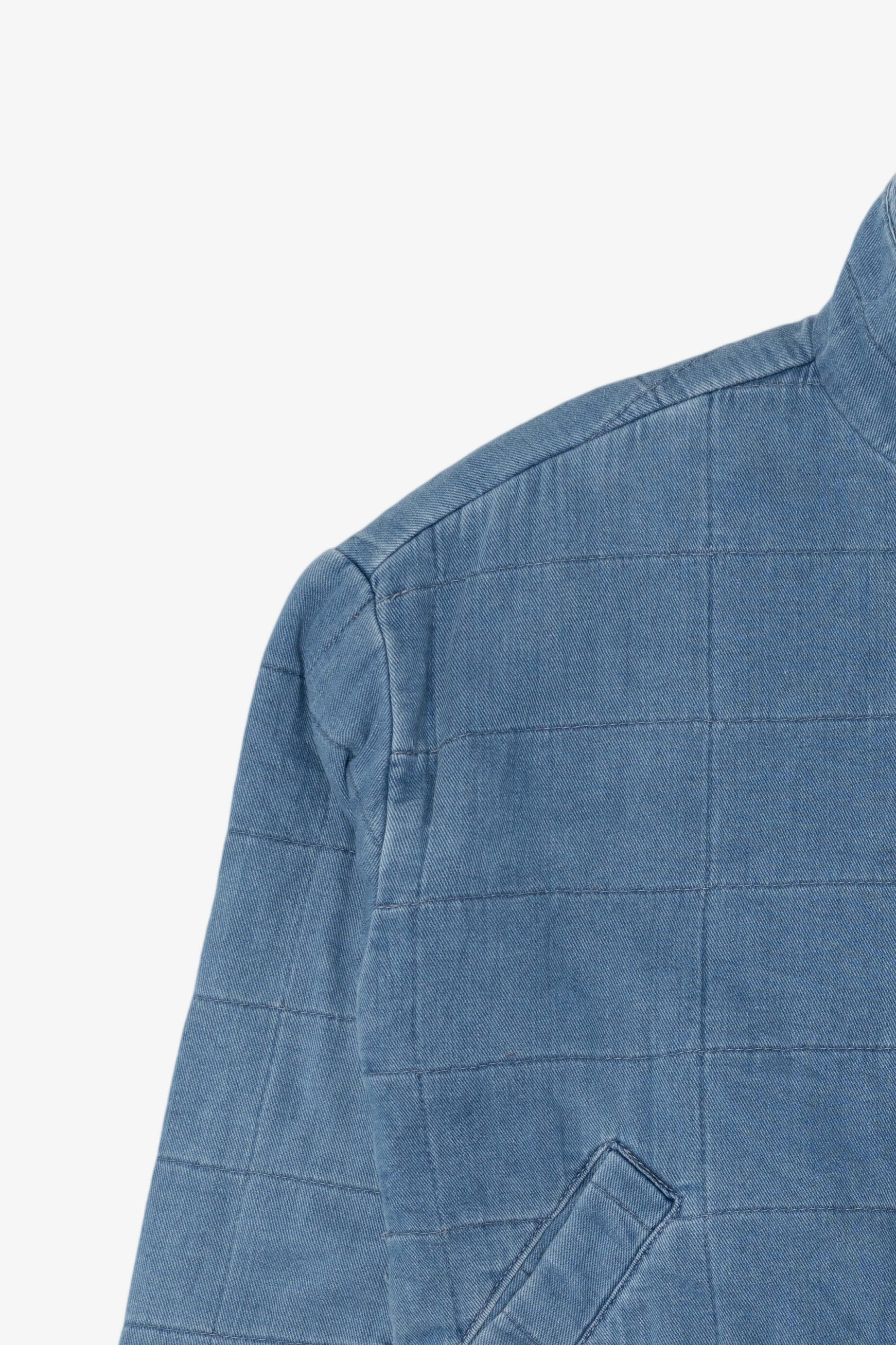 Vintage Blue Excuse Quilted Denim Jacket (1990s)