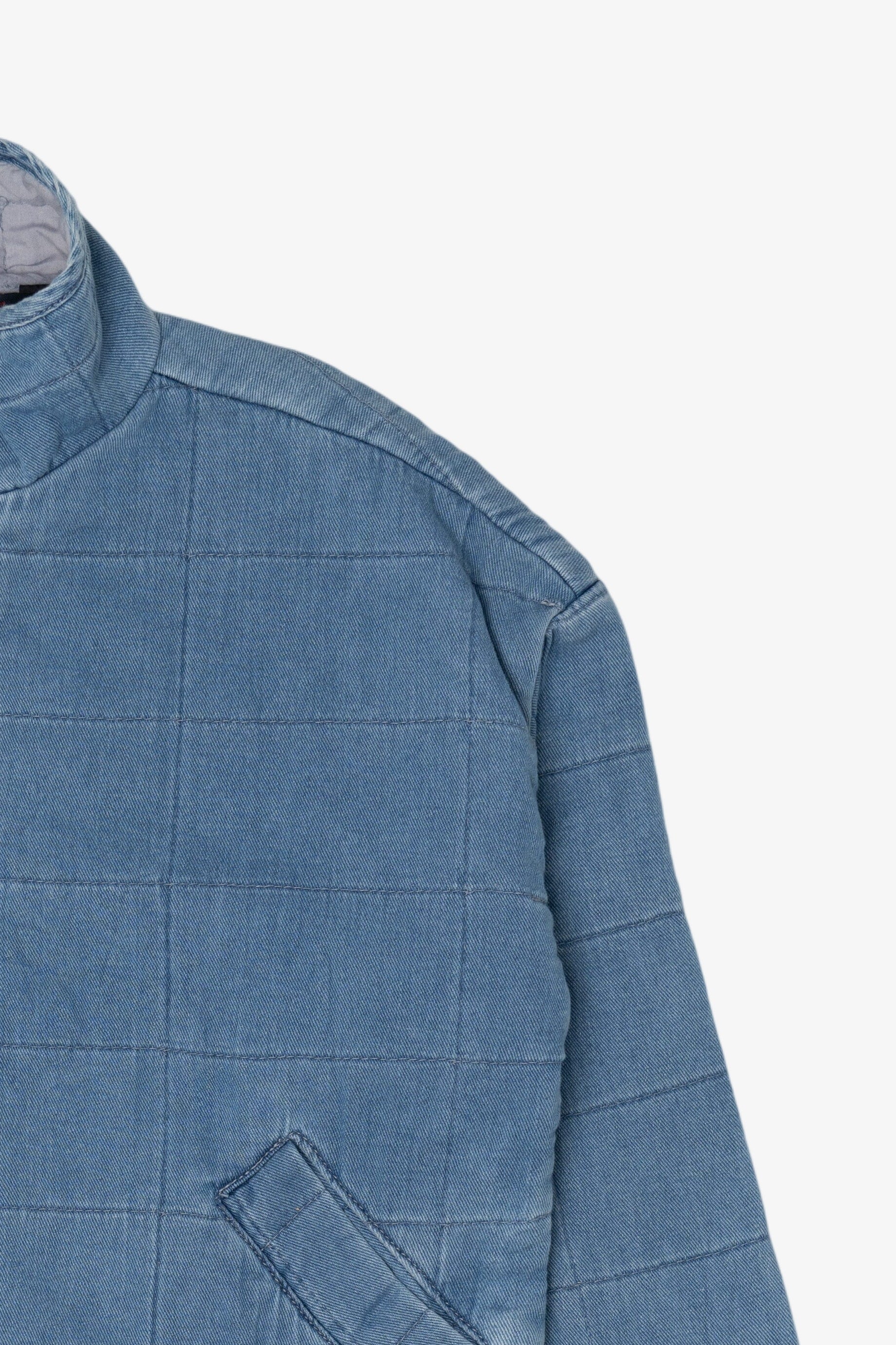Vintage Blue Excuse Quilted Denim Jacket (1990s)