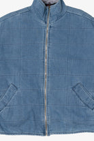 Vintage Blue Excuse Quilted Denim Jacket (1990s)