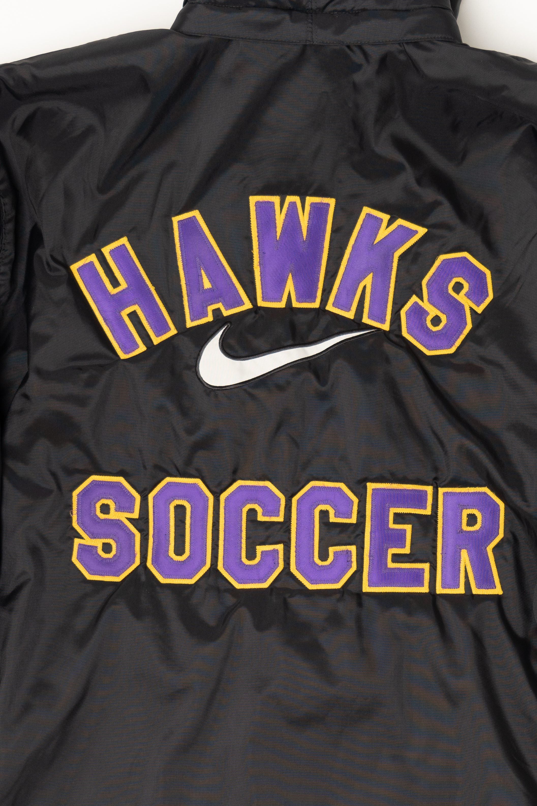Vintage Nike Hawks Soccer Hooded Coat (2000s)