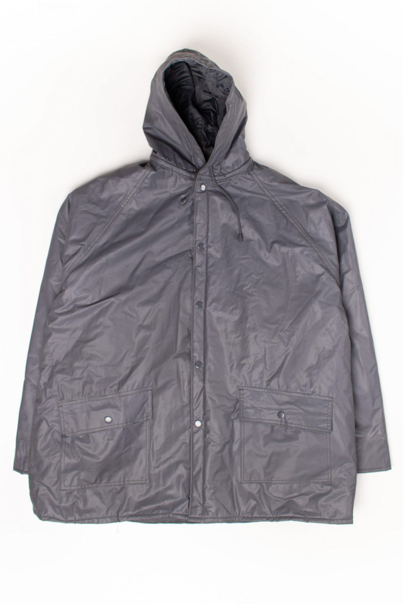 Vintage Gray Insulated Rain Jacket – Ragstock