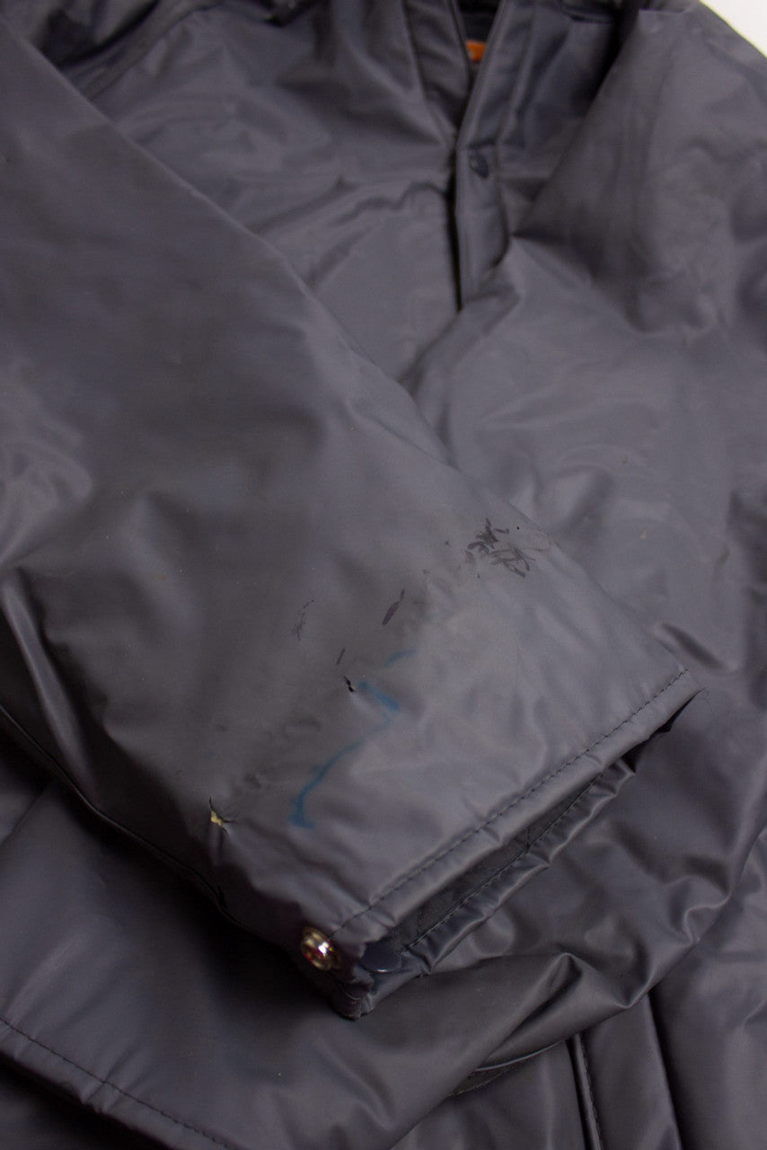 Vintage Gray Insulated Rain Jacket