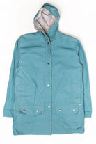 Vintage Blue Whales Rain Jacket