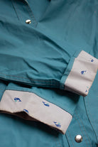 Vintage Blue Whales Rain Jacket
