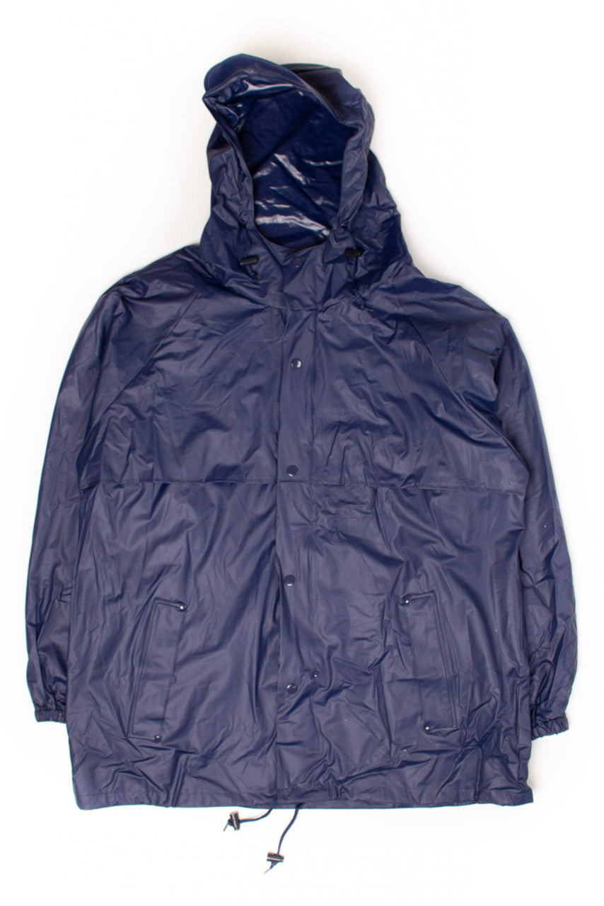 Vintage Navy Ventilated Rain Jacket
