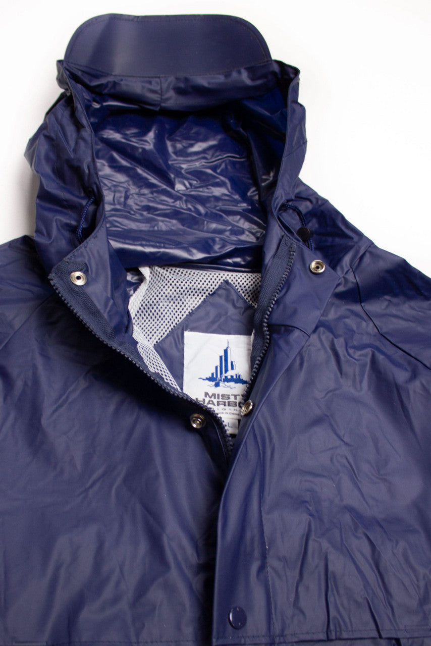Vintage Navy Ventilated Rain Jacket