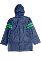 Blue and Green Rain Jacket