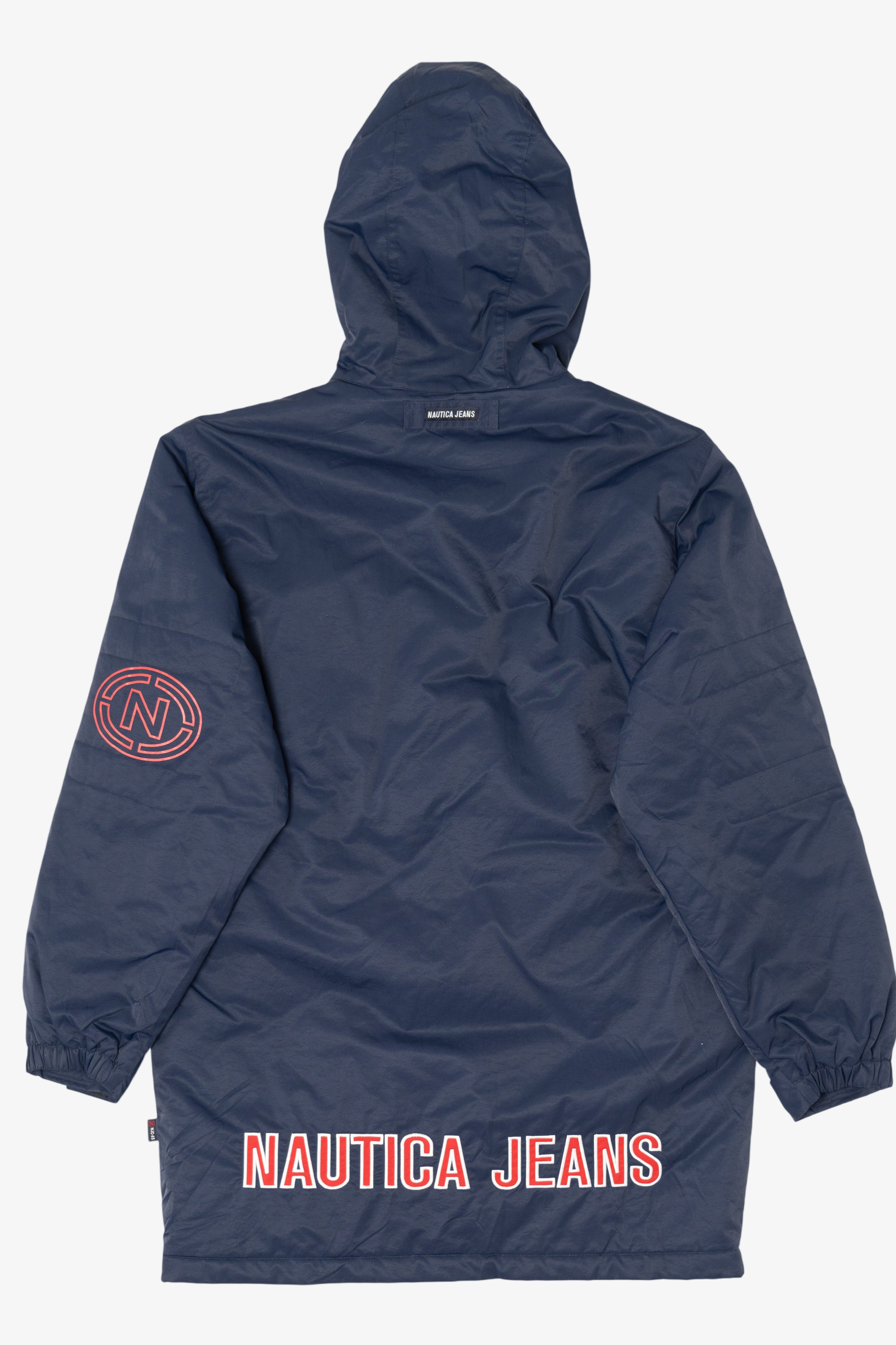 Vintage Navy Blue Nautica Jeans Hooded Jacket (2000s)