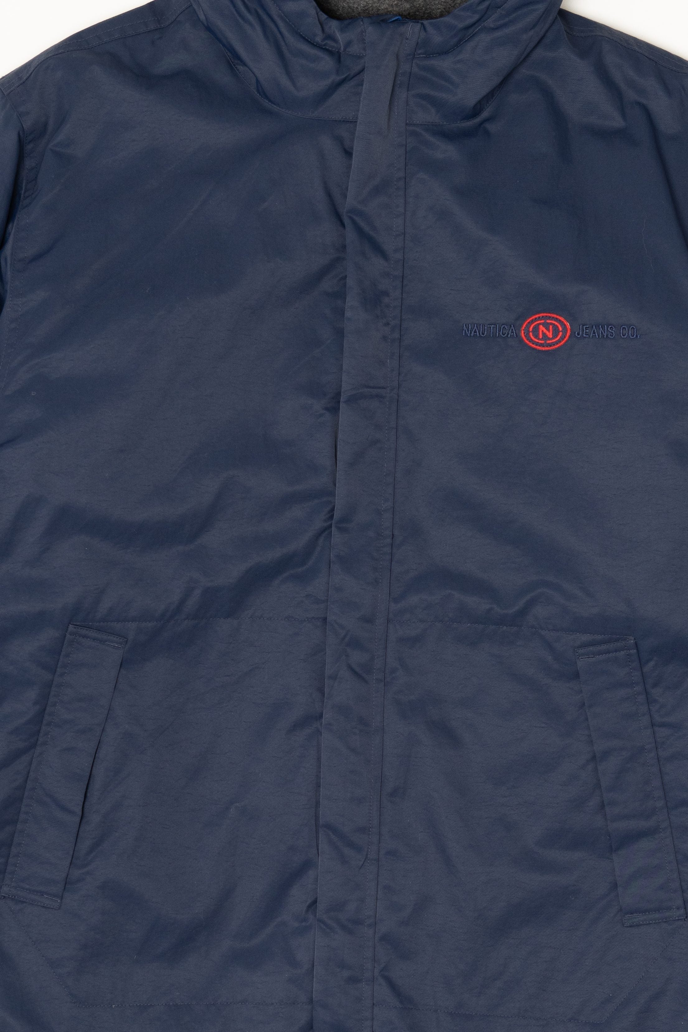 Vintage Navy Blue Nautica Jeans Hooded Jacket (2000s)