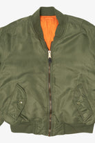 Vintage Olive Ultra Force MA-1 Flight Bomber Jacket (1980s)