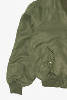 Vintage Olive Ultra Force MA-1 Flight Bomber Jacket (1980s)