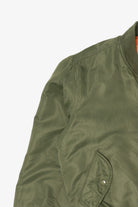 Vintage Olive Ultra Force MA-1 Flight Bomber Jacket (1980s)
