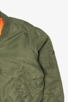Vintage Olive Ultra Force MA-1 Flight Bomber Jacket (1980s)