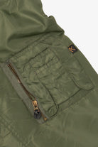 Vintage Olive Ultra Force MA-1 Flight Bomber Jacket (1980s)