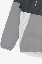 Gray Athletic Works Hooded Windbreaker Jacket