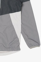 Gray Athletic Works Hooded Windbreaker Jacket