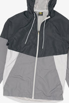 Gray Athletic Works Hooded Windbreaker Jacket