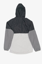 Gray Athletic Works Hooded Windbreaker Jacket