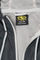 Gray Athletic Works Hooded Windbreaker Jacket