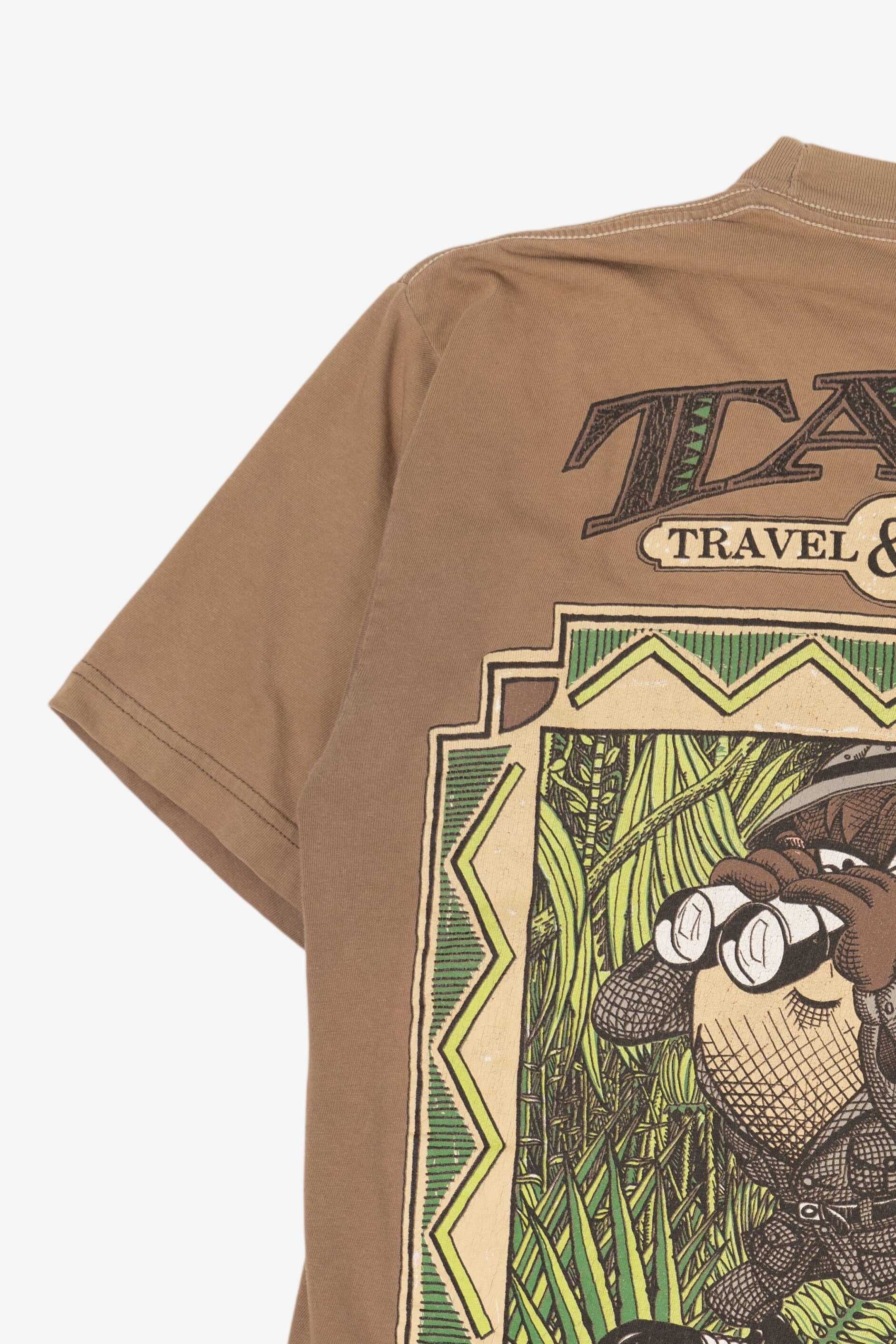 Vintage Taz Travel And Safari Looney Tunes T-Shirt (1990s)