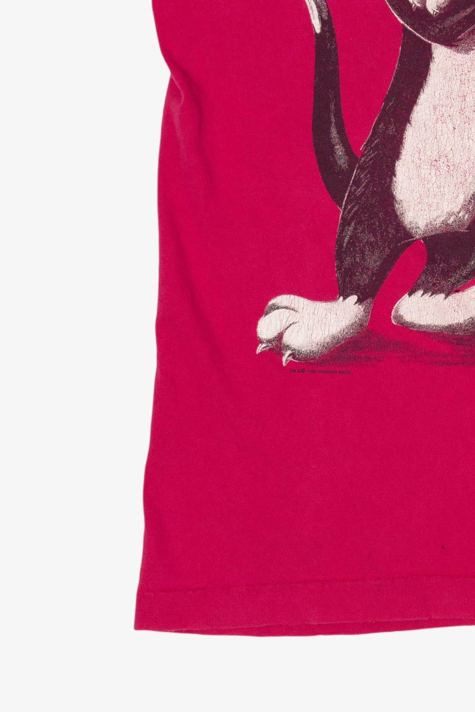 Vintage Pink Sylvester And Tweety Looney Tunes T-Shirt (1990s)