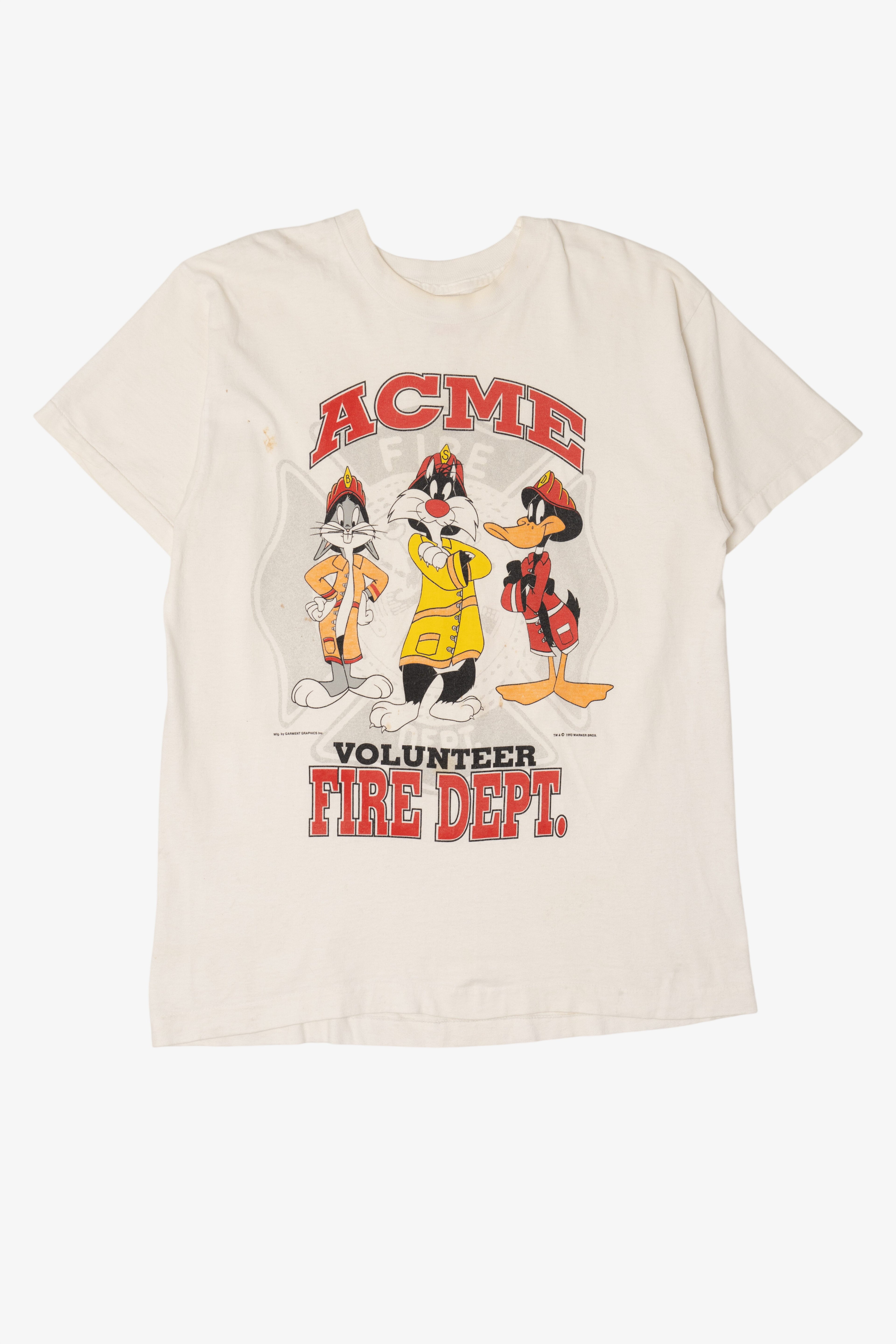 Vintage Looney Tunes "ACME Volunteer Fire Dept." Single Stitch T-Shirt (1990s)