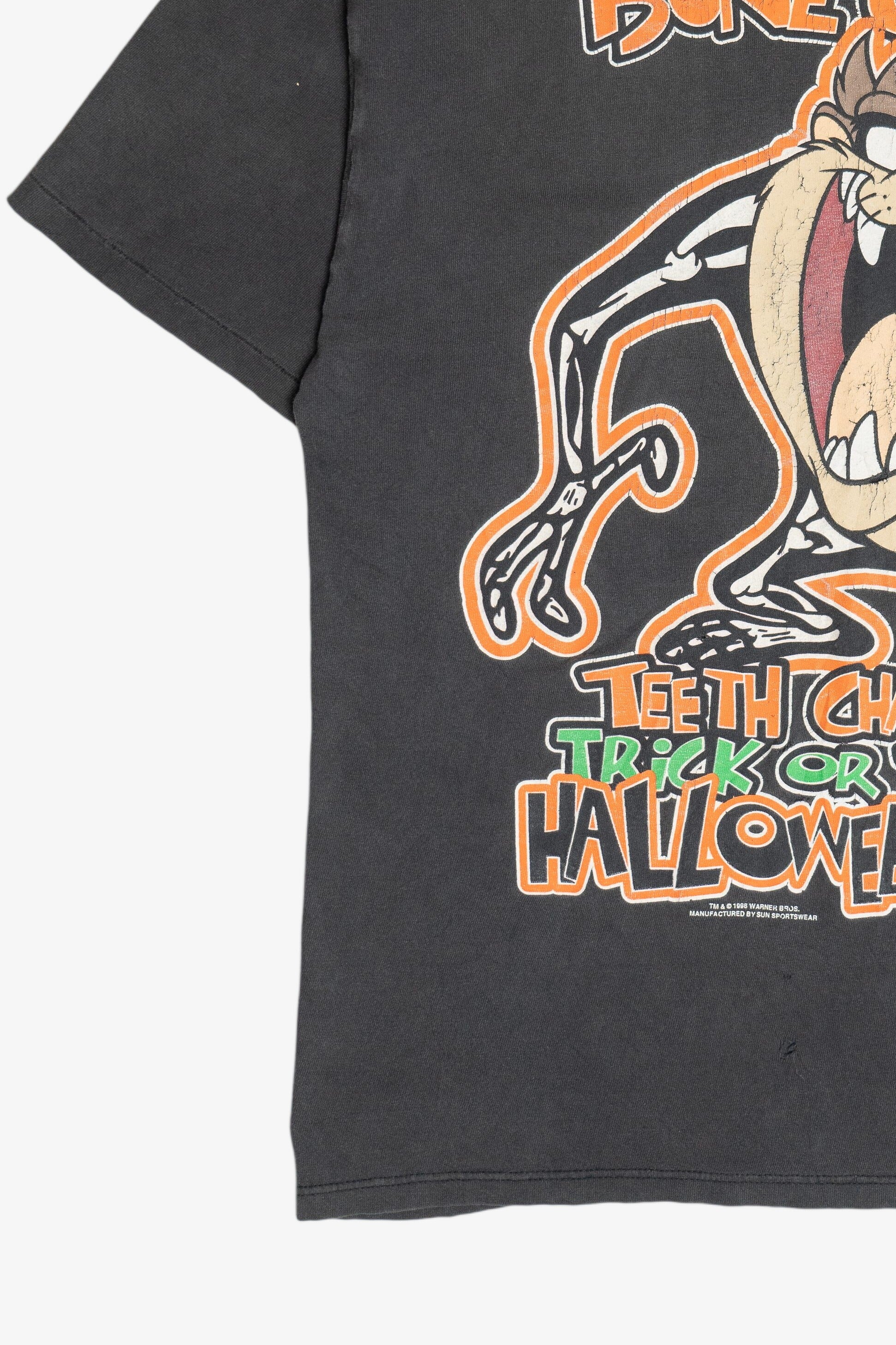 Vintage Looney Tunes Taz "Trick Or Treatin' Halloween Fool!" T-Shirt (1990s)