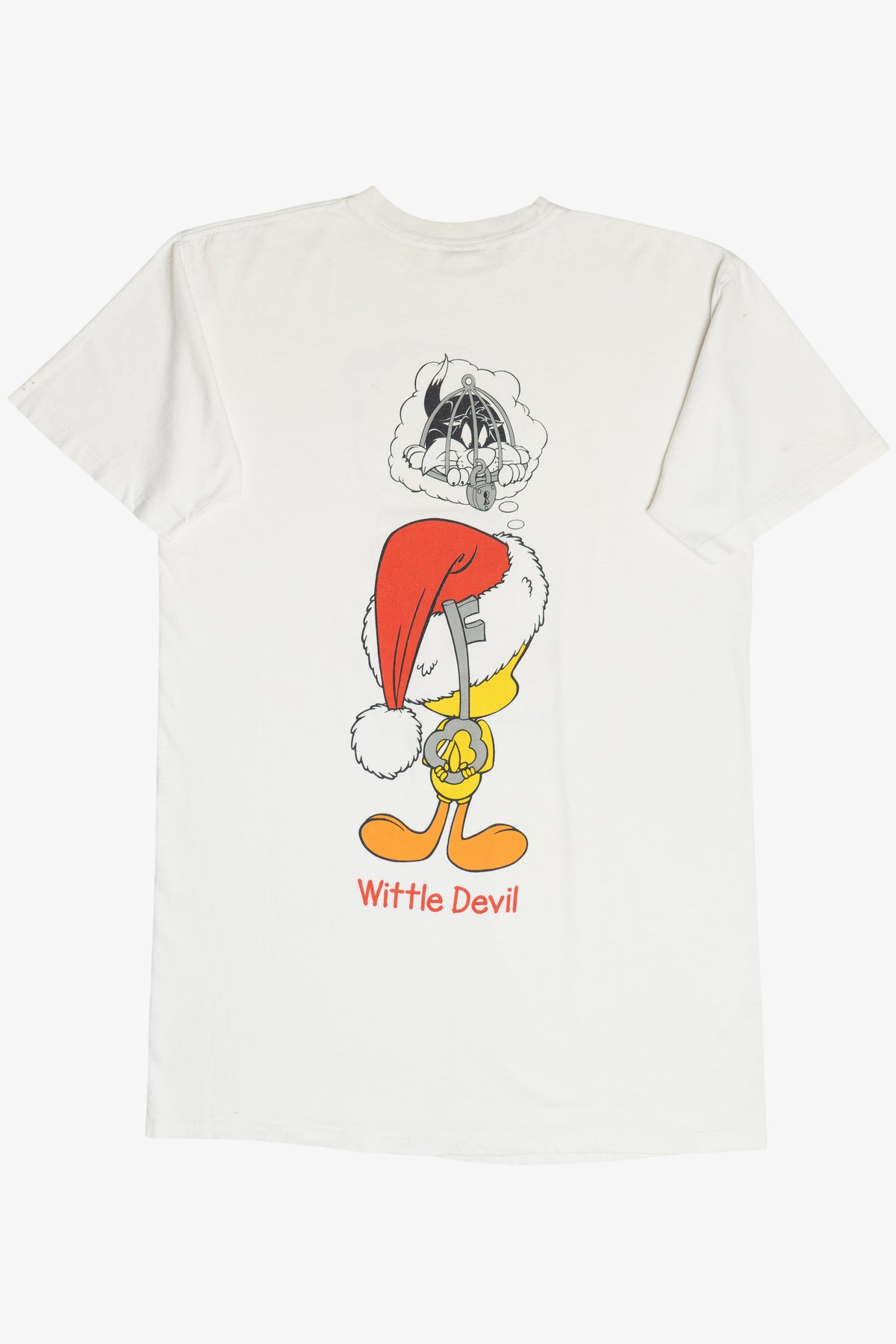 Vintage Tweety Bird "Wittle Angel" Devil" Extra Long Sleep T-Shirt (1990s)
